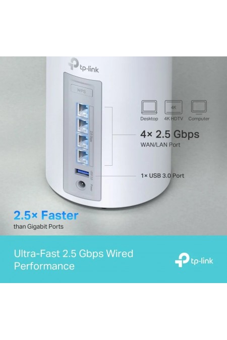 Mesh система TP-LINK Deco BE65 (1-PACK) (белый) 5