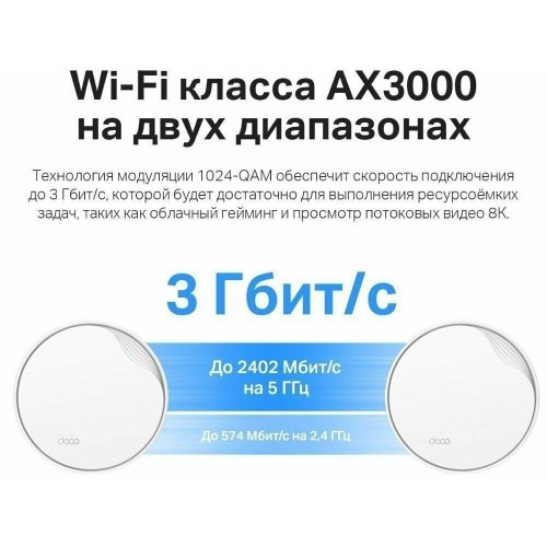 Mesh система TP-LINK Deco X50-PoE (3-PACK) (белый) 4