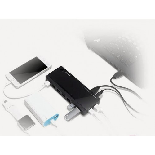 Разветвитель TP-Link UH720 (черный) 3