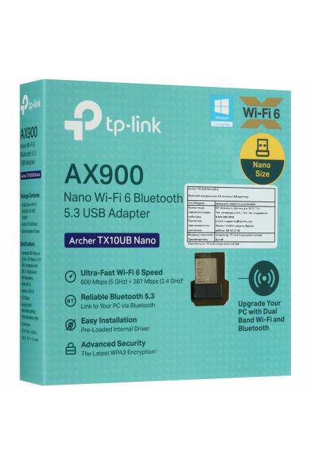 USB-адаптер TP-LINK Archer TX10UB Nano (черный) 4