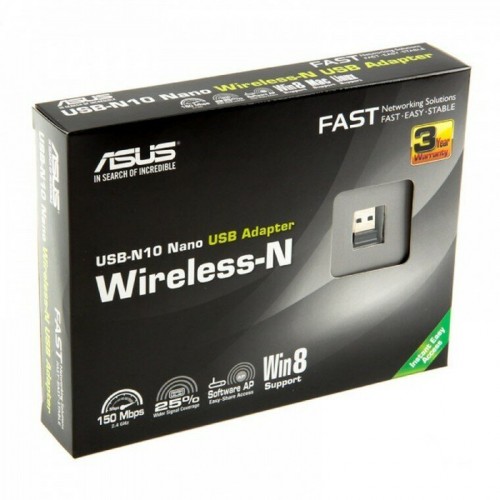 Wi-Fi адаптер ASUS USB-N10 Nano (черный) 8