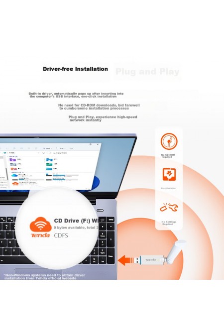 Wi-Fi адаптер Tenda U2 (белый) 4
