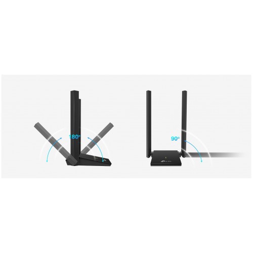 Wi-Fi адаптер TP-LINK Archer T4U Plus (черный) 1