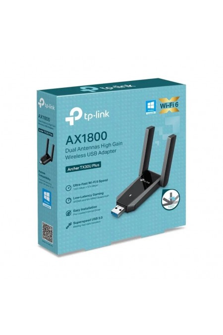 Wi-Fi адаптер TP-LINK Archer TX30U Plus USB 3.0 (черный) 3