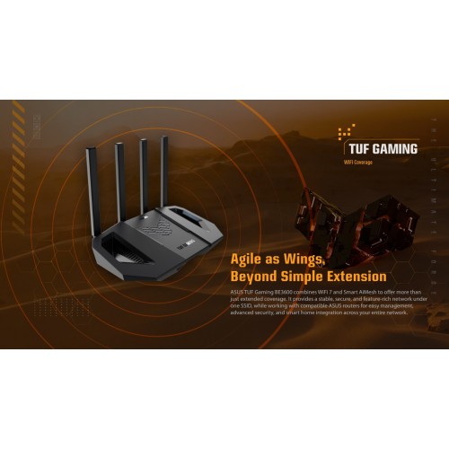Wi-Fi роутер ASUS TUF-BE3600 (черный) 6