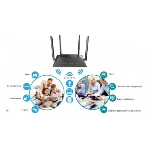 Wi-Fi роутер D-link DIR-825/RU/R (черный) 4