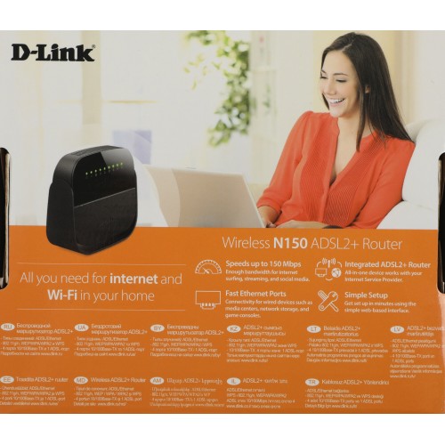 Wi-Fi роутер D-Link DSL-2640U/R1A (черный) 8
