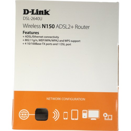 Wi-Fi роутер D-Link DSL-2640U/R1A (черный) 9