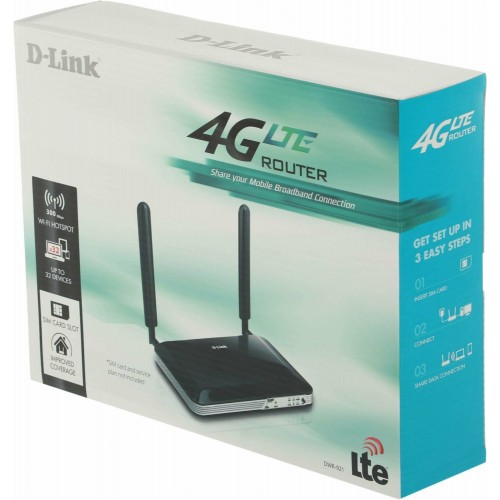 Wi-Fi роутер D-link DWR-921 (черный) 3