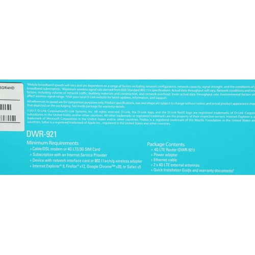 Wi-Fi роутер D-link DWR-921 (черный) 6