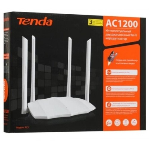 Wi-Fi роутер TENDA AC5 v3.0 (AC5V3.0) (белый) 1