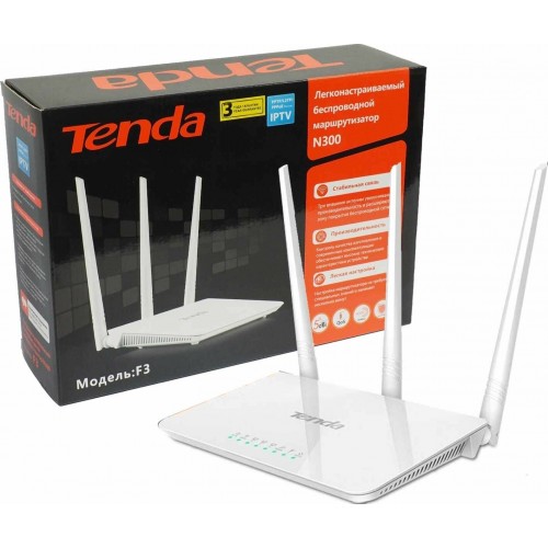 Wi-Fi роутер Tenda F3 (белый) 9