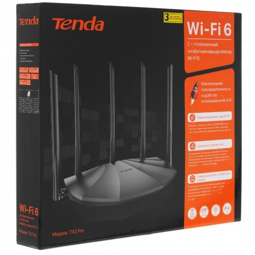 Wi-Fi роутер Tenda TX2 Pro (черный) 4