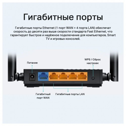 Wi-Fi роутер TP-LINK Archer A64 (черный) 6