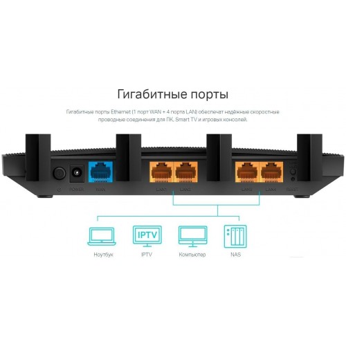 Wi-Fi роутер TP-LINK Archer C80 (черный) 7