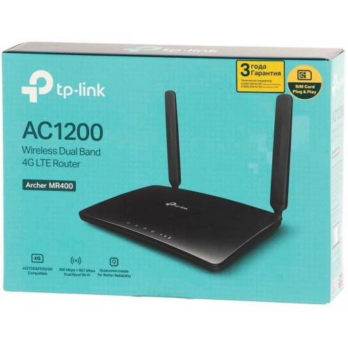 Wi-Fi роутер TP-LINK Archer MR400 (черный) 9