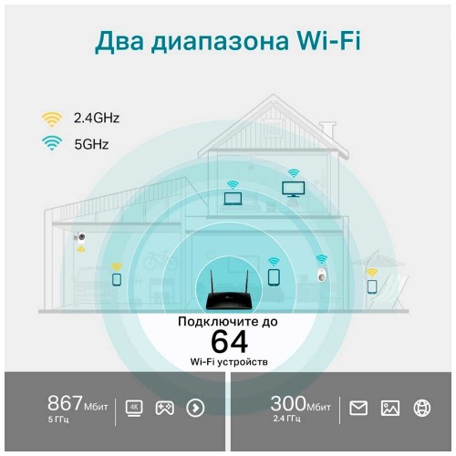 Wi-Fi роутер TP-LINK Archer MR500 (черный) 5