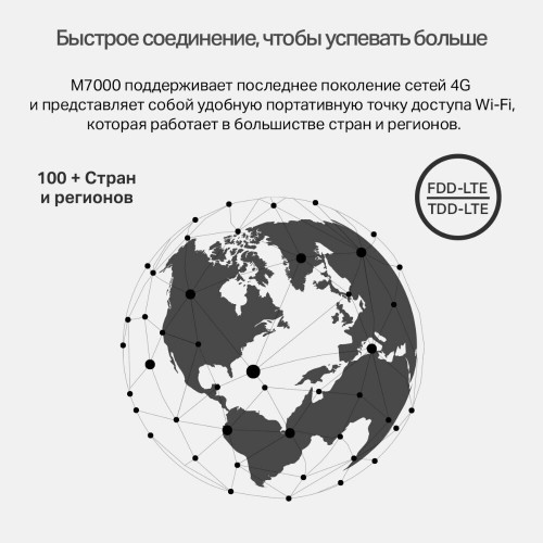 Wi-Fi роутер TP-LINK M7000 (черный) 9