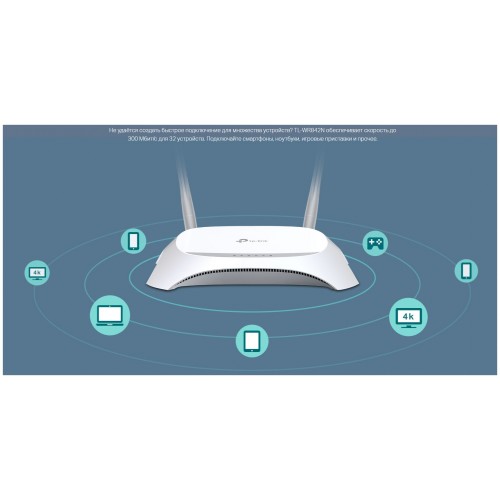 Wi-Fi роутер TP-LINK TL-WR842N (белый) 3