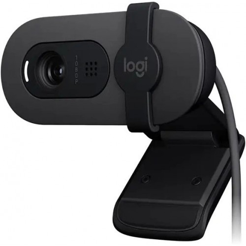 Веб-камера Logitech HD Webcam Brio 100 Full USB Type-C (960-001587) (графитовый) 