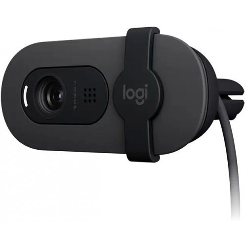 Веб-камера Logitech HD Webcam Brio 100 Full USB Type-C (960-001587) (графитовый) 3