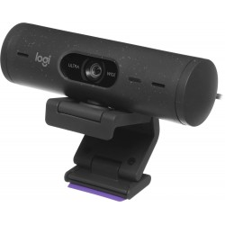 Веб-камера Logitech HD Webcam Brio 500 4Mpix (1920x1080) USB Type-C с микрофоном (960-001423) (черный)