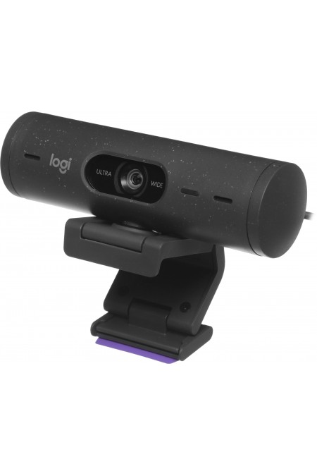 Веб-камера Logitech HD Webcam Brio 500 4Mpix (1920x1080) USB Type-C с микрофоном (960-001423) (черный) 