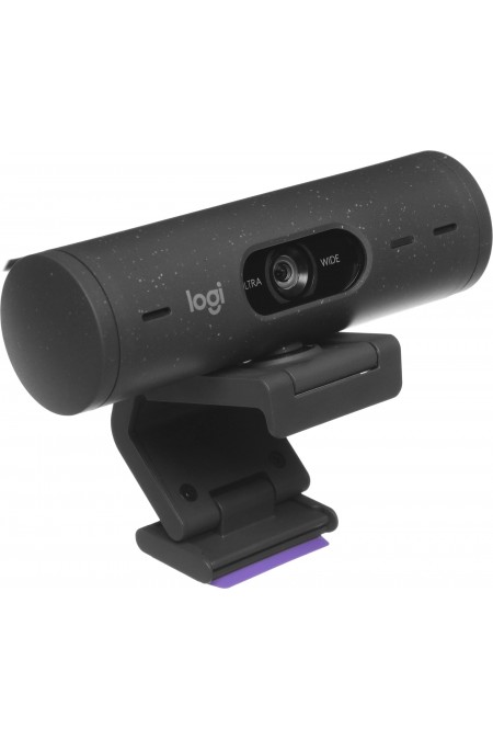 Веб-камера Logitech HD Webcam Brio 500 4Mpix (1920x1080) USB Type-C с микрофоном (960-001423) (черный) 1