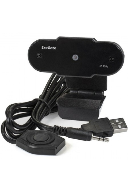 Веб-камера ExeGate BlackView C525 HD EX287385RUS (черный) 