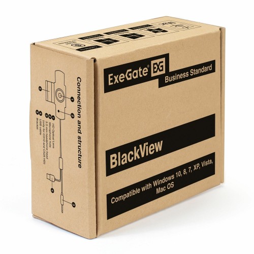 Веб-камера ExeGate BlackView C615 FullHD (черный) 4