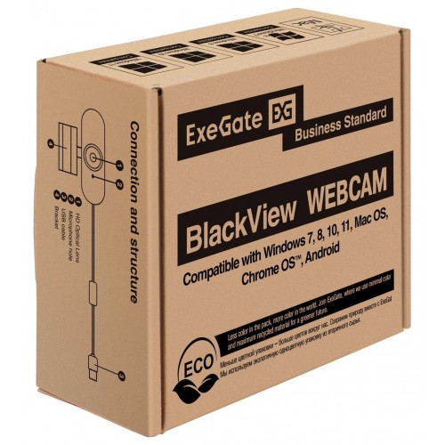 Веб-камера ExeGate BlackView C720 Full HD AF (EX297680RUS) (черный) 4