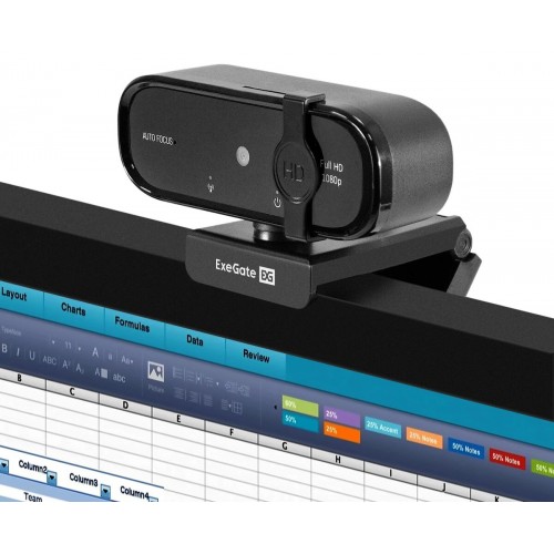 Веб-камера ExeGate BlackView C720 Full HD AF (EX297680RUS) (черный) 5