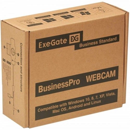 Веб-камера ExeGate BusinessPro C922 2K (черный) 1