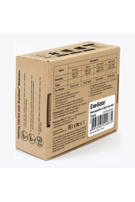 Веб-камера ExeGate BusinessPro C922 FullHD (черный) 1