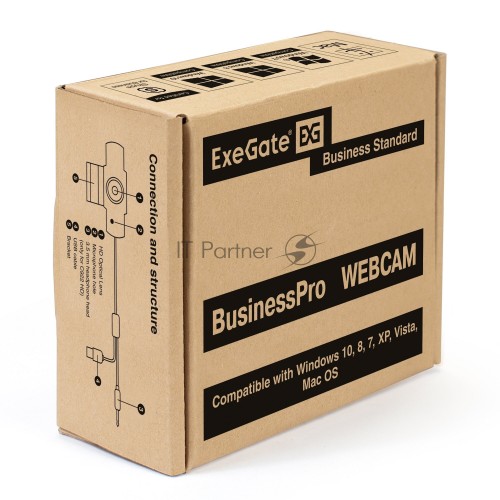 Веб-камера ExeGate BusinessPro C922 HD Tripod (черный) 4