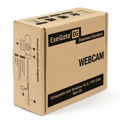 Веб-камера Exegate GoldenEye C920 Full HD (черный) 8