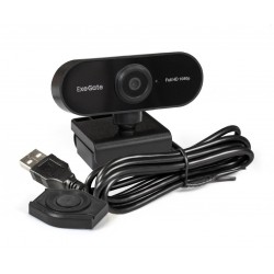 Веб-камера ExeGate Stream C925 FullHD T-Tripod (черный)
