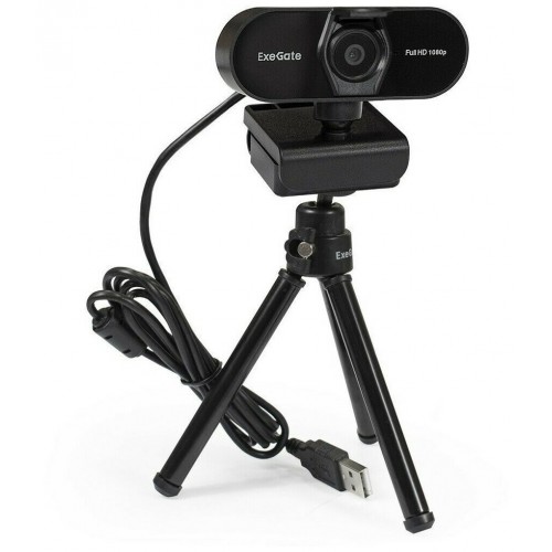 Веб-камера ExeGate Stream C925 FullHD T-Tripod (черный) 1