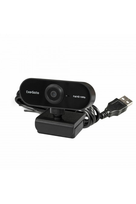 Веб-камера ExeGate Stream C925 FullHD T-Tripod (черный) 