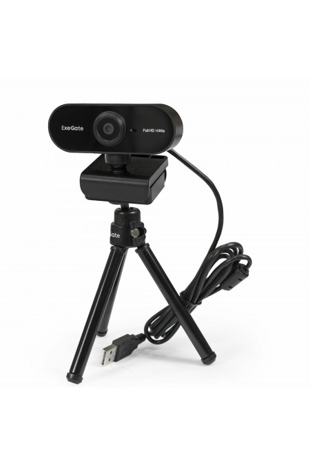 Веб-камера ExeGate Stream C925 FullHD T-Tripod (черный) 1