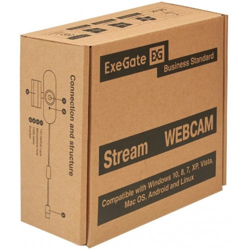 Веб-камера ExeGate Stream C925 FullHD T-Tripod (черный) 4