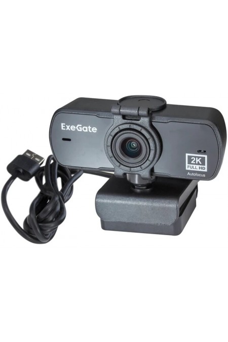 Веб-камера ExeGate Stream C940 Wide 2K AF (черный) 