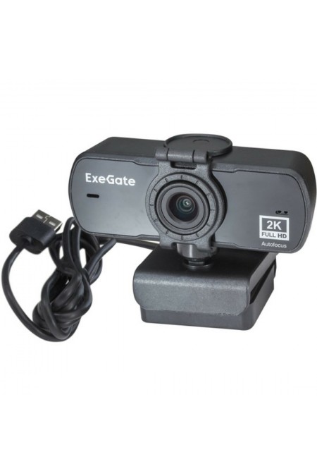 Веб-камера ExeGate Stream C940 Wide 2K T-Tripod (черный) 