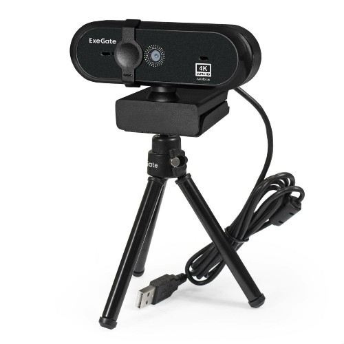 Веб-камера ExeGate Stream HD 4000 4K UHD T-Tripod EX287383RUS (черный) 3