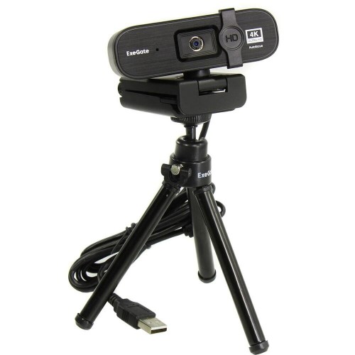 Веб-камера ExeGate Stream HD 4000 4K UHD T-Tripod EX287383RUS (черный) 5