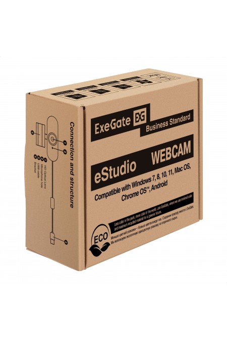 Веб-камера ExeGatee Studio EW-722 2K AF (EX299465RUS) (черный) 6