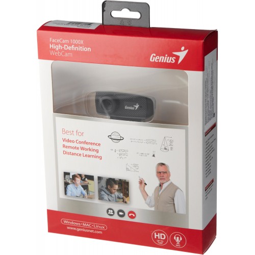 Веб-камера Genius Facecam 1000X V2 (черный) 2