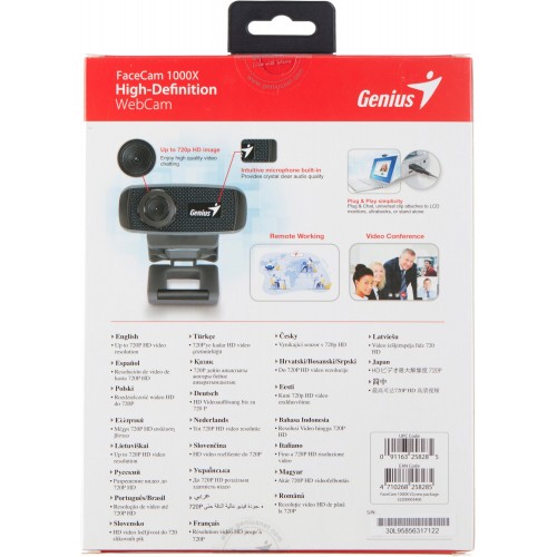Веб-камера Genius Facecam 1000X V2 (черный) 3