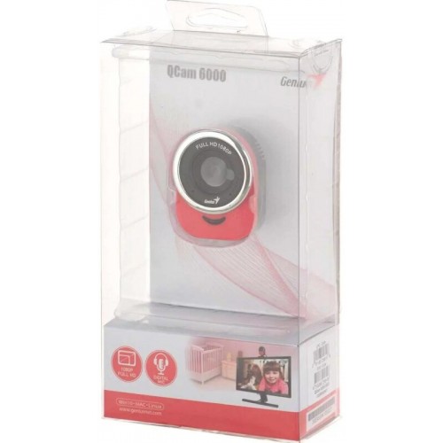 Веб-камера Genius QCam 6000 (красный) 4