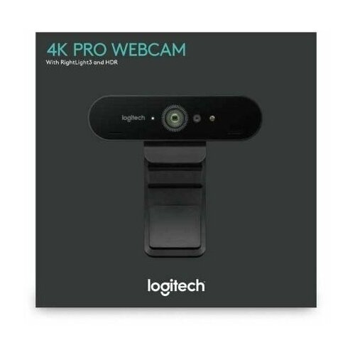 Веб-камера Logitech Brio Ultra HD Pro (черный) 9